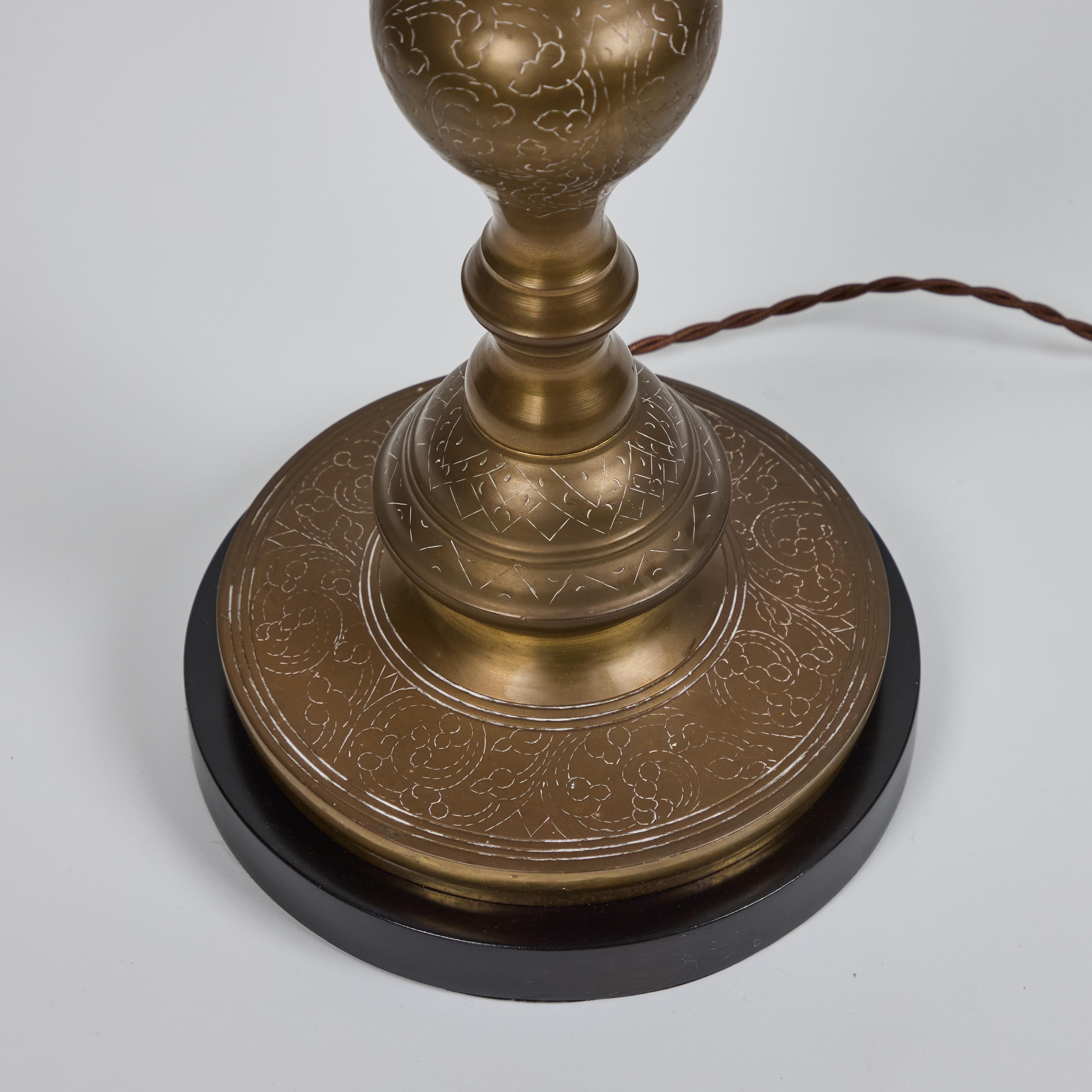 Vintage Moroccan Brass Floor Lamp 6