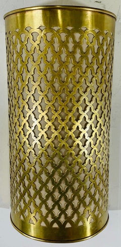Vintage Moroccan Brass Wall Sconce or Lantern, a Pair
