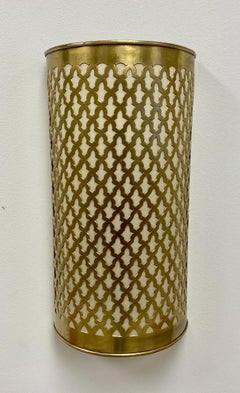 Vintage Moroccan Brass Wall Sconce or Lantern