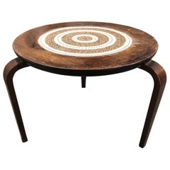 Vintage Moroccan Brown Side Table