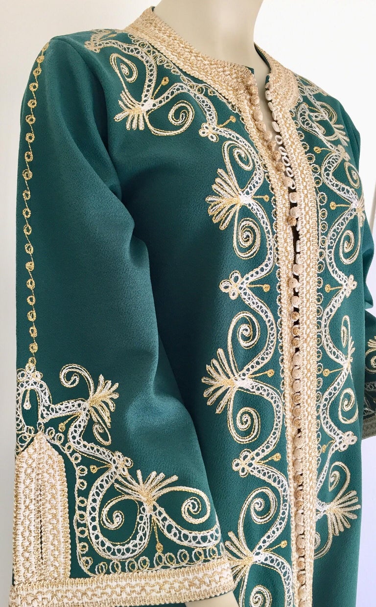 emerald green caftan