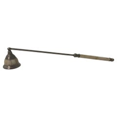 Retro Moroccan Candle Snuffer with Bone Overlaid Handle and Snuffer