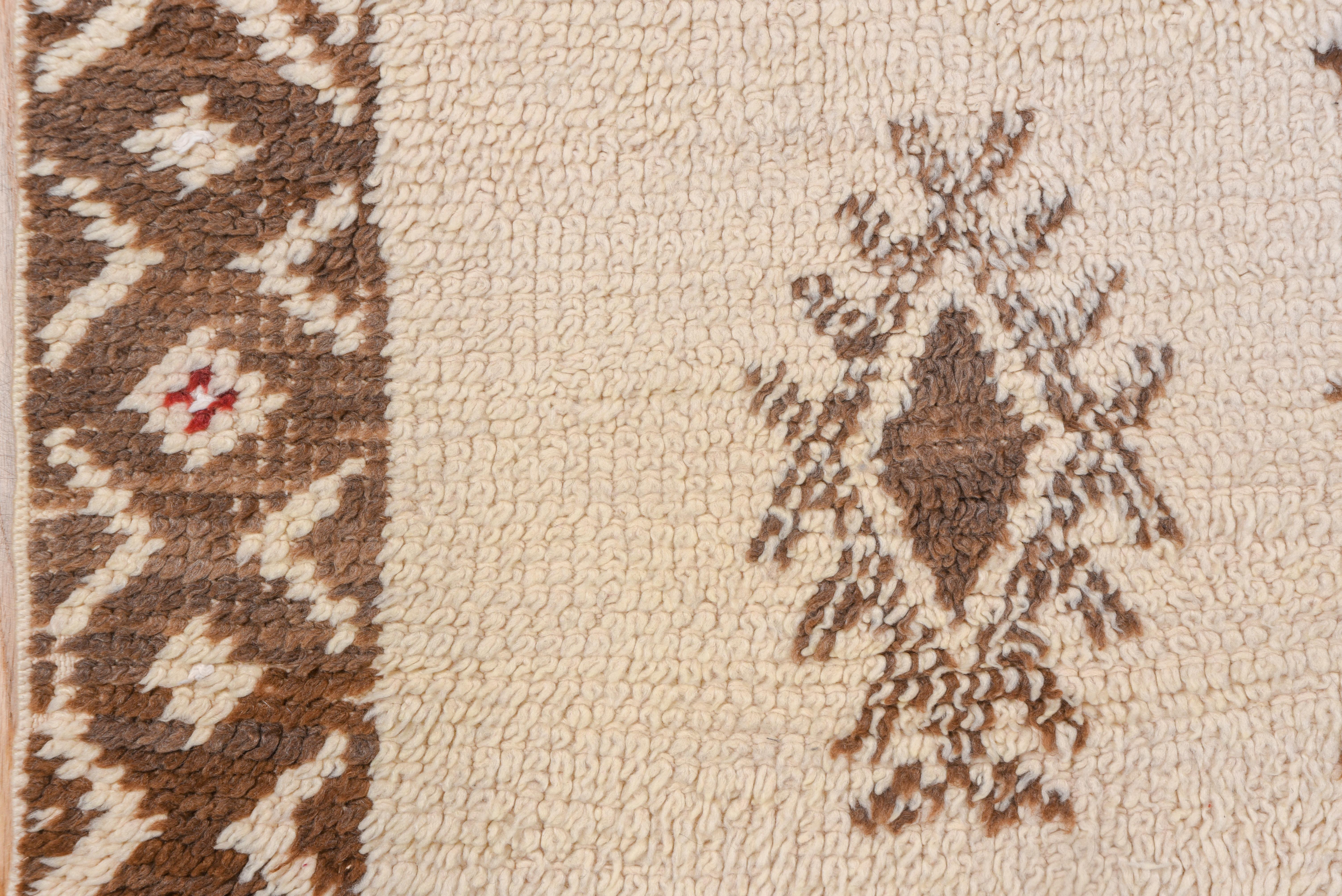 Wool Vintage Moroccan Carpet, circa 1950s