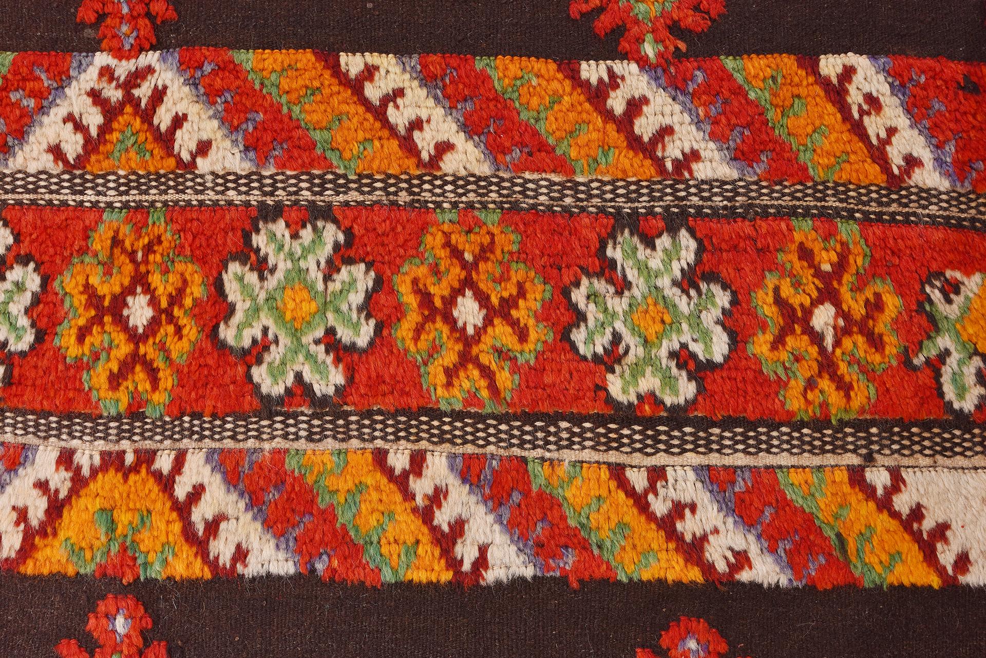 Hand-Knotted Vintage Moroccan Carpet For Sale