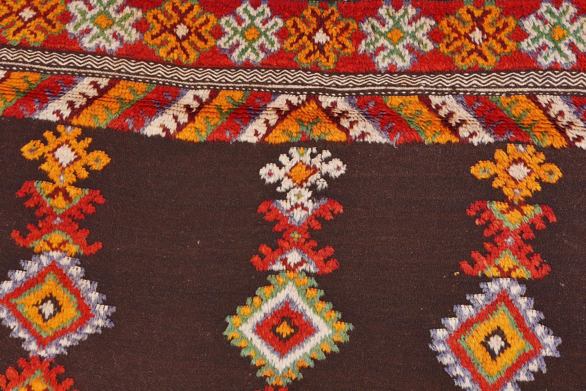 Mid-20th Century Vintage Moroccan Carpet For Sale