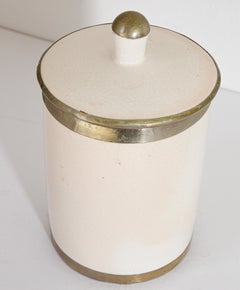 Vintage Moroccan Ceramic Urn with Lid