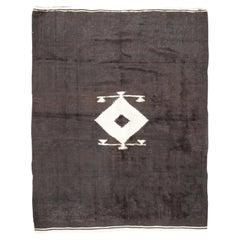 Vintage Marokkanisches Kuhfell Teppich 4'8'' x 5'7''