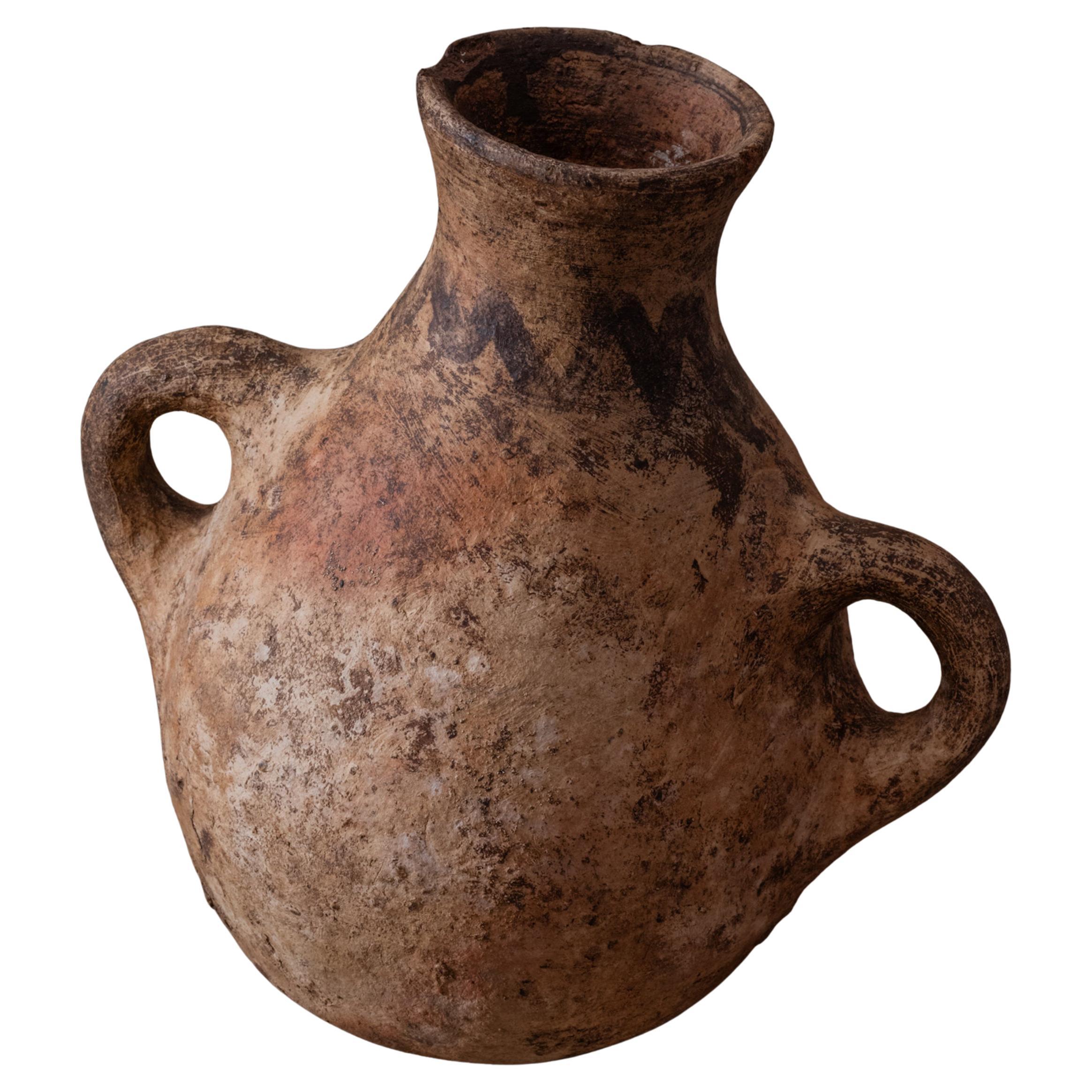 Unglazed Vintage Moroccan Ceramic Draa Valley Amphora