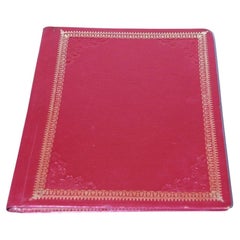 Padfolio in pelle goffrata marocchina vintage