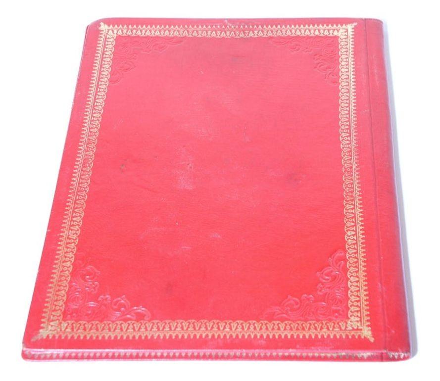 Portefeuille vintage en cuir gaufré marocain en vente 1