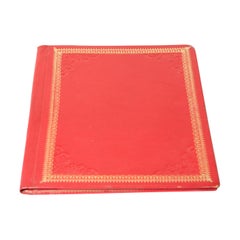 Vieille pochette en cuir gaufré marocain