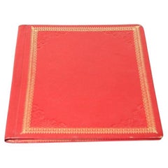 Vintage Moroccan Embossed Leather Padfolio
