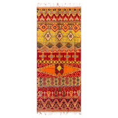Nazmiyal Kollektion Vintage Marokkanischer Galerie-Teppich in Galeriegröße 4'9" x 12'