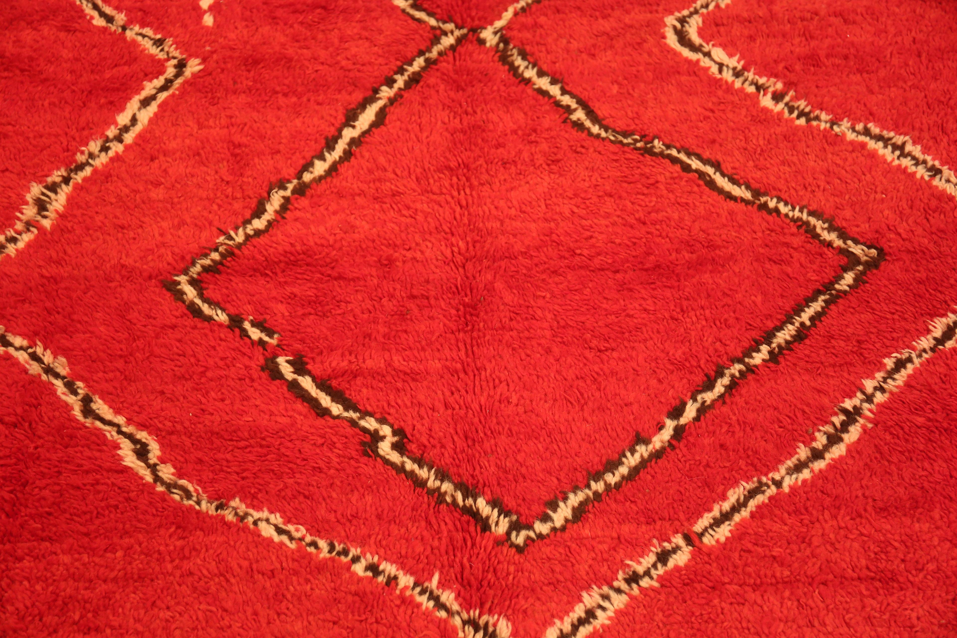 Marokkanischer Stammes-Teppich in Galeriegröße 5'10