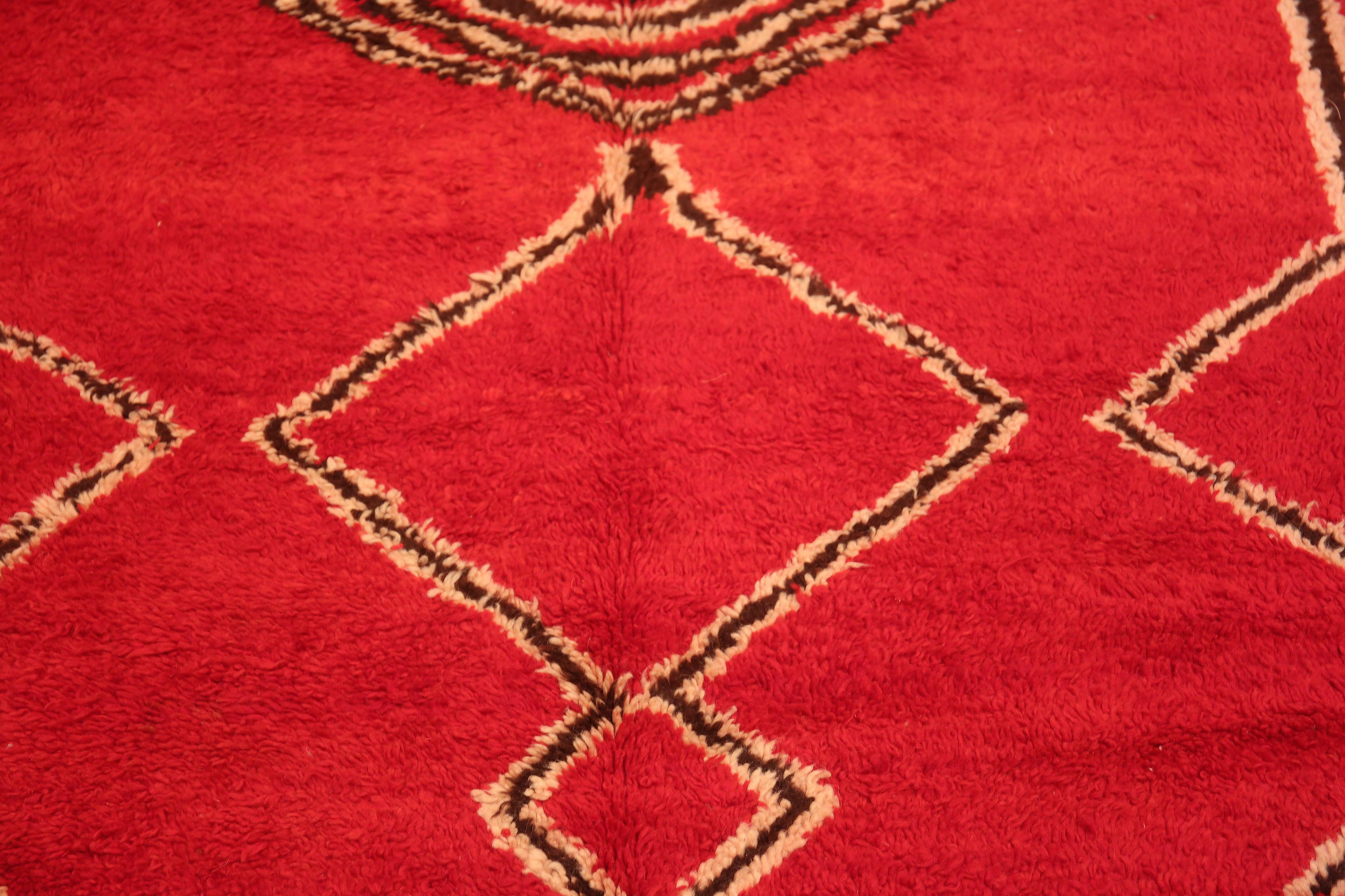 Marokkanischer Stammes-Teppich in Galeriegröße 5'10