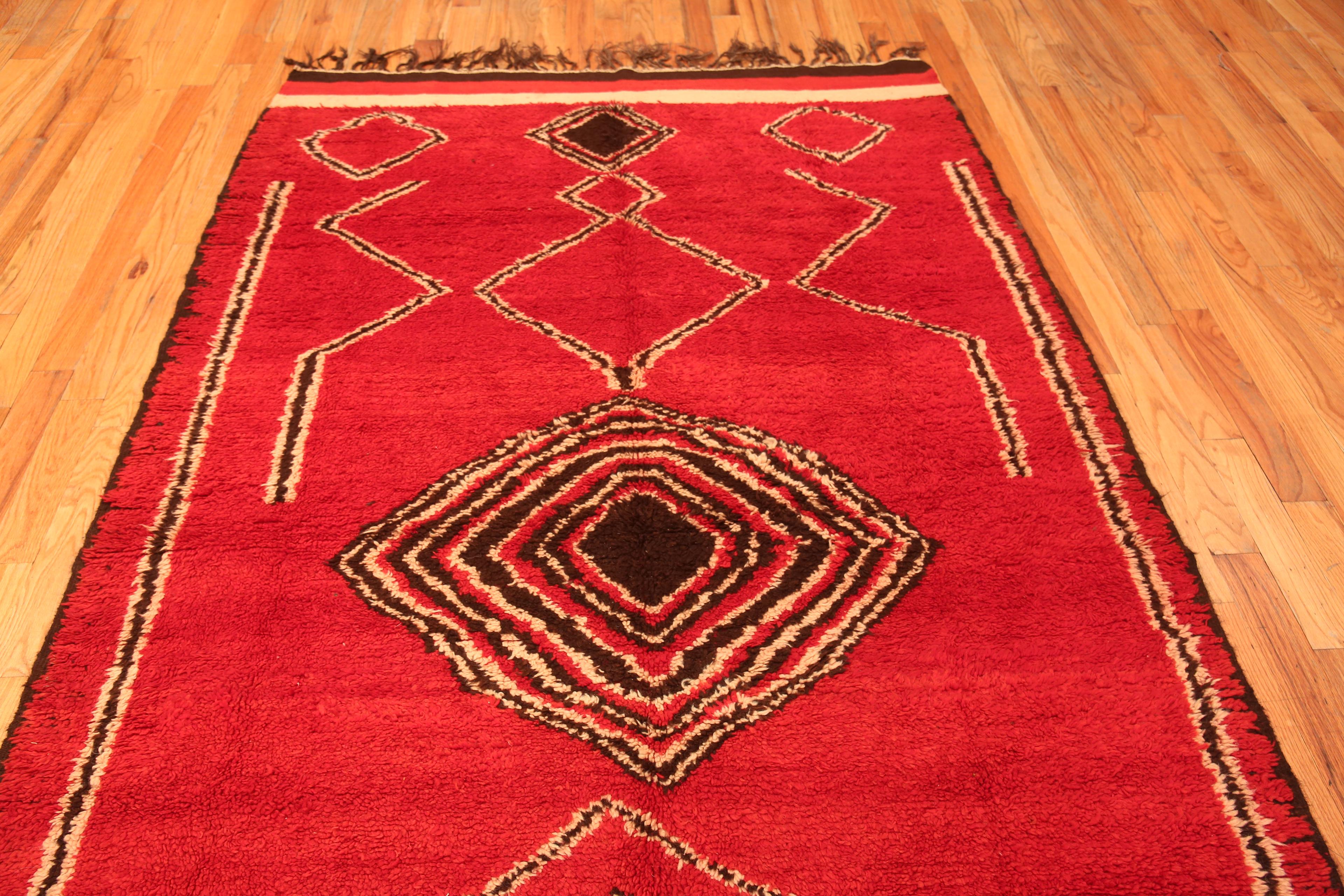 Marokkanischer Stammes-Teppich in Galeriegröße 5'10