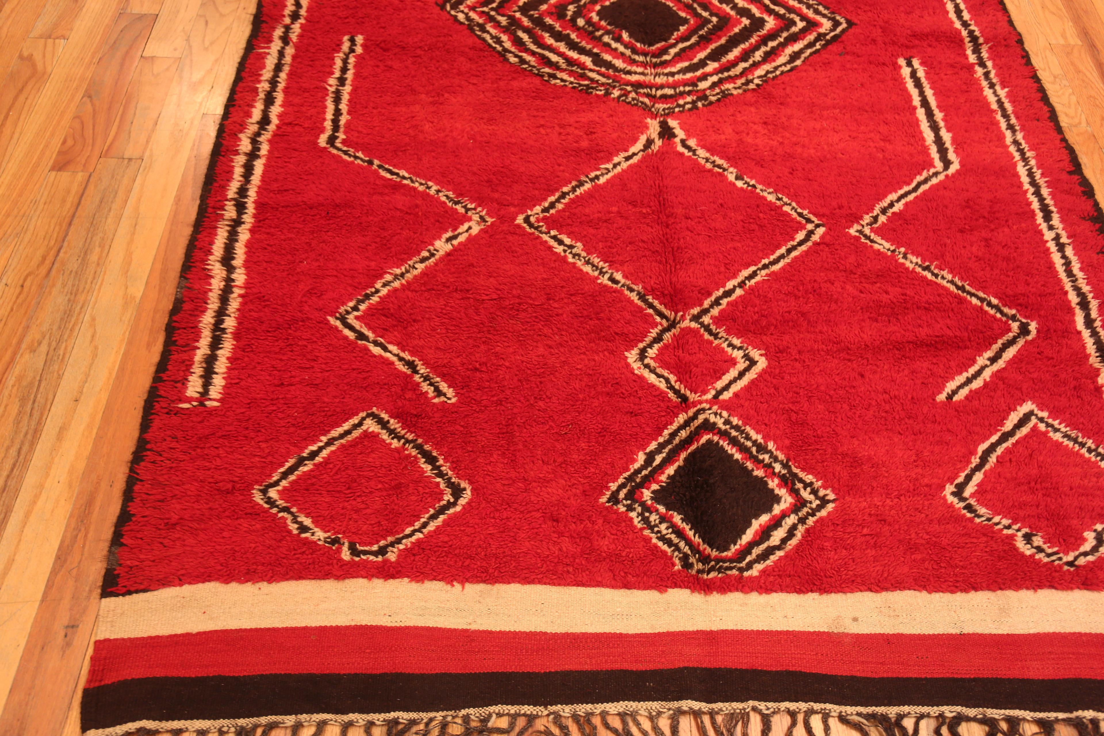 Marokkanischer Stammes-Teppich in Galeriegröße 5'10