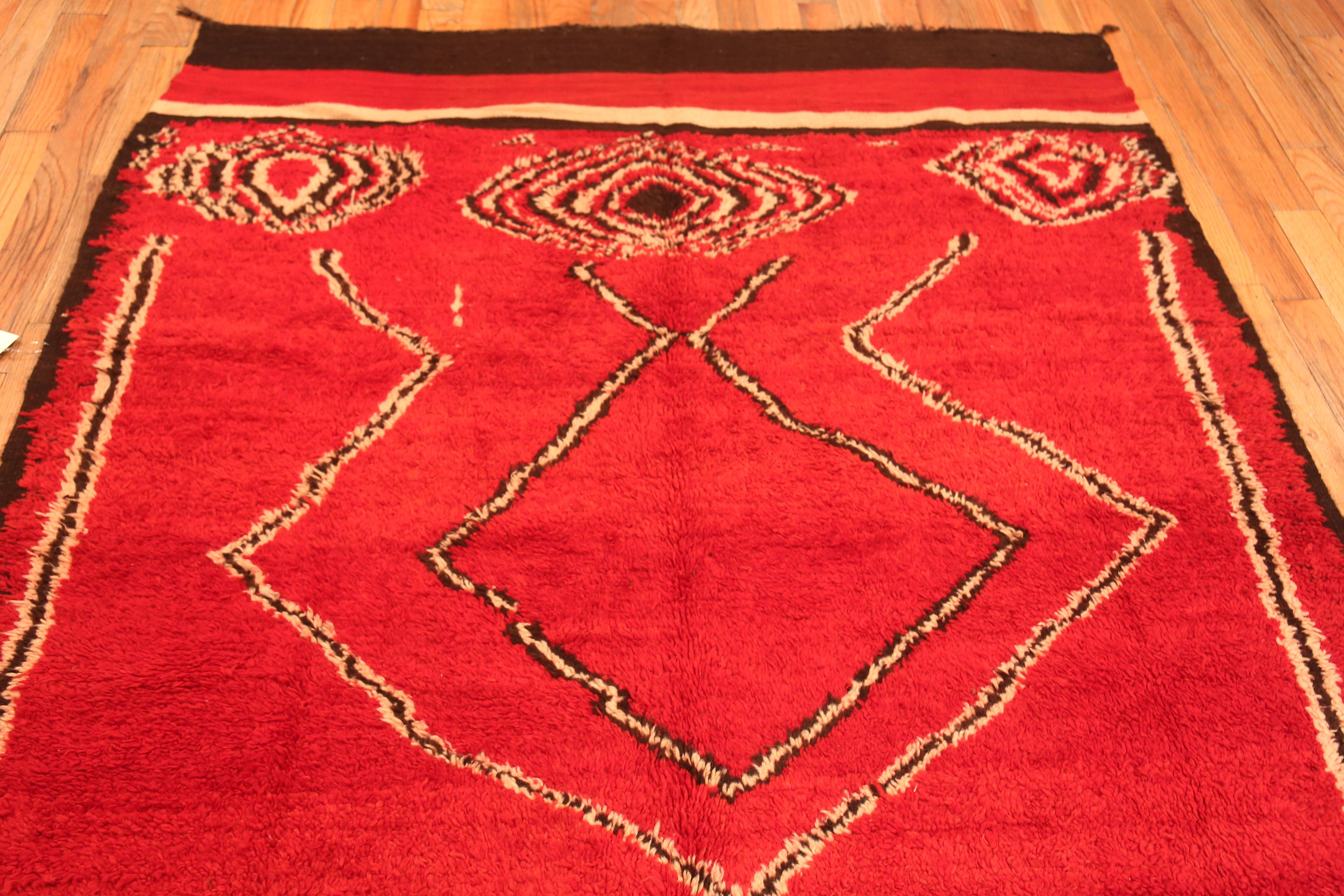Marokkanischer Stammes-Teppich in Galeriegröße 5'10
