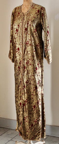 Vintage Moroccan Gold Lame Caftan