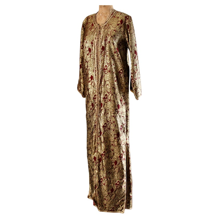gold caftan dress Bridal White & Golden Tonal Takchita