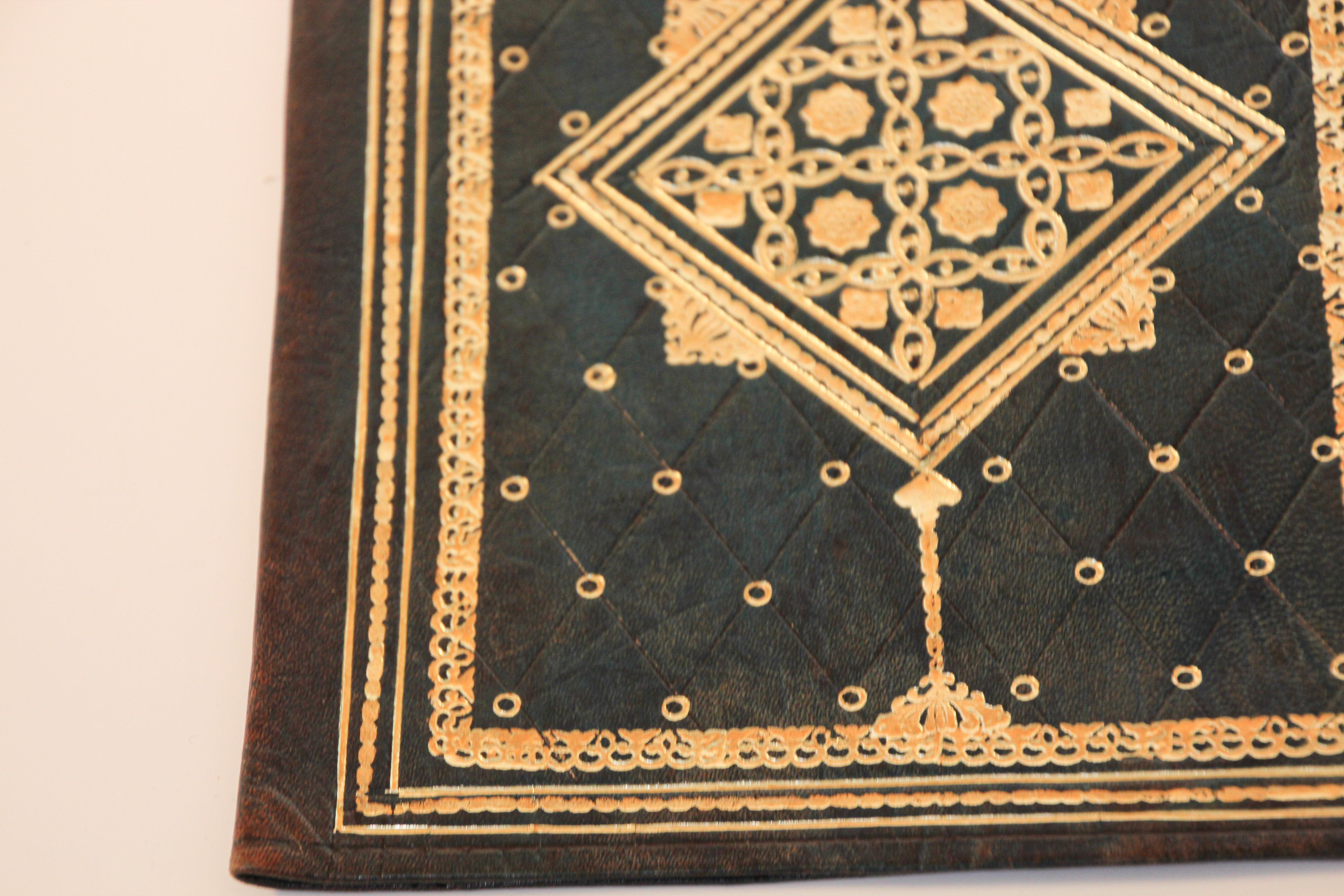leather embossed portfolio