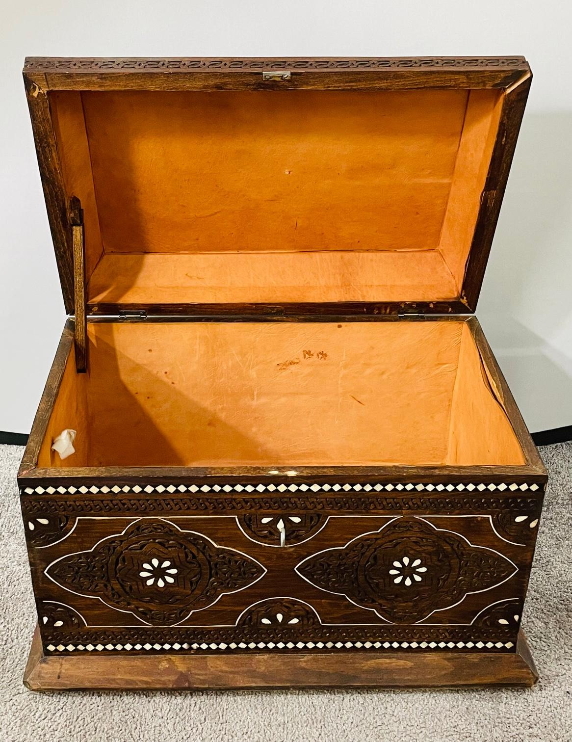 Vintage Moroccan Hand Crafted Storage or Dowry Chest 4