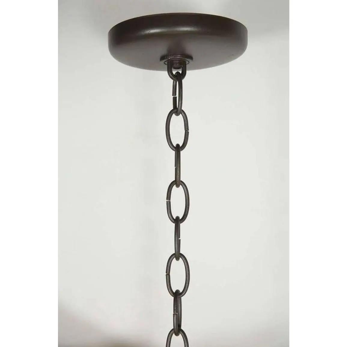 Marokkanische handgefertigte Vintage-Laterne-Deckenleuchte mit mehrfarbigem Glas im Angebot 12