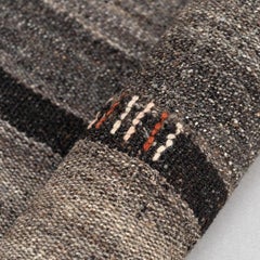 Vintage Moroccan Handmade Wool Rug – 1980s, Beautiful Grey Tones, 173 x 195 cm