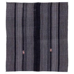 Vintage Moroccan Handmade Wool Rug – 1980s, Beautiful Grey Tones, 173 x 195 cm