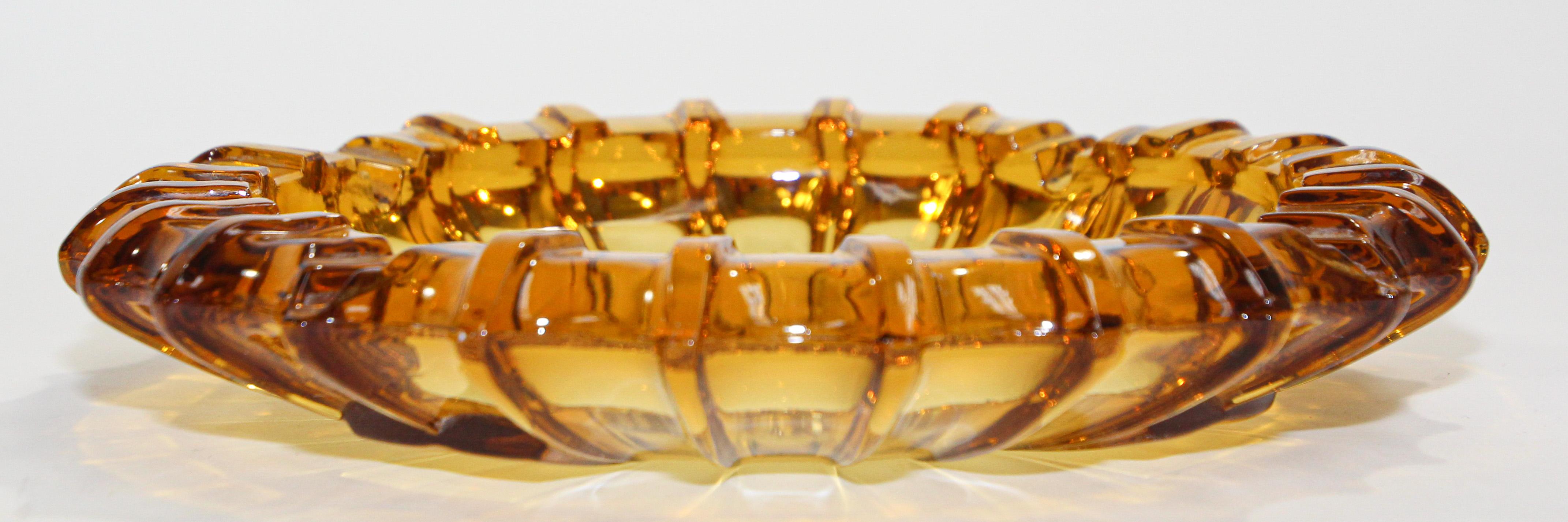 amber ashtray