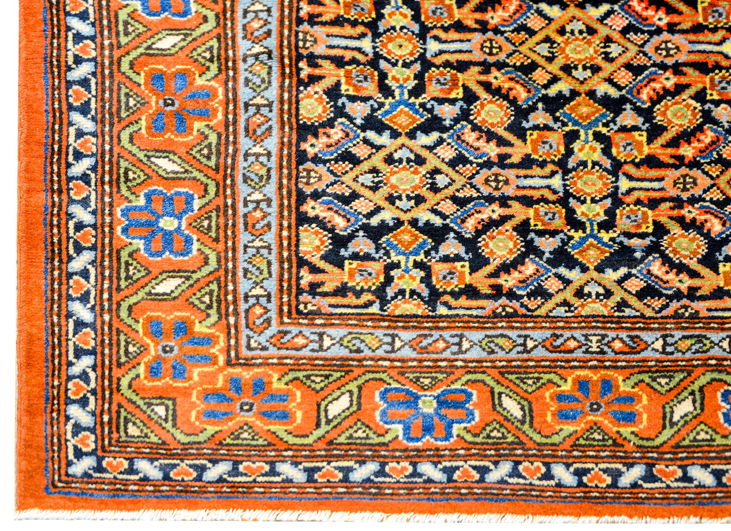 Moroccan Antique East Turkistan Herati Rug For Sale