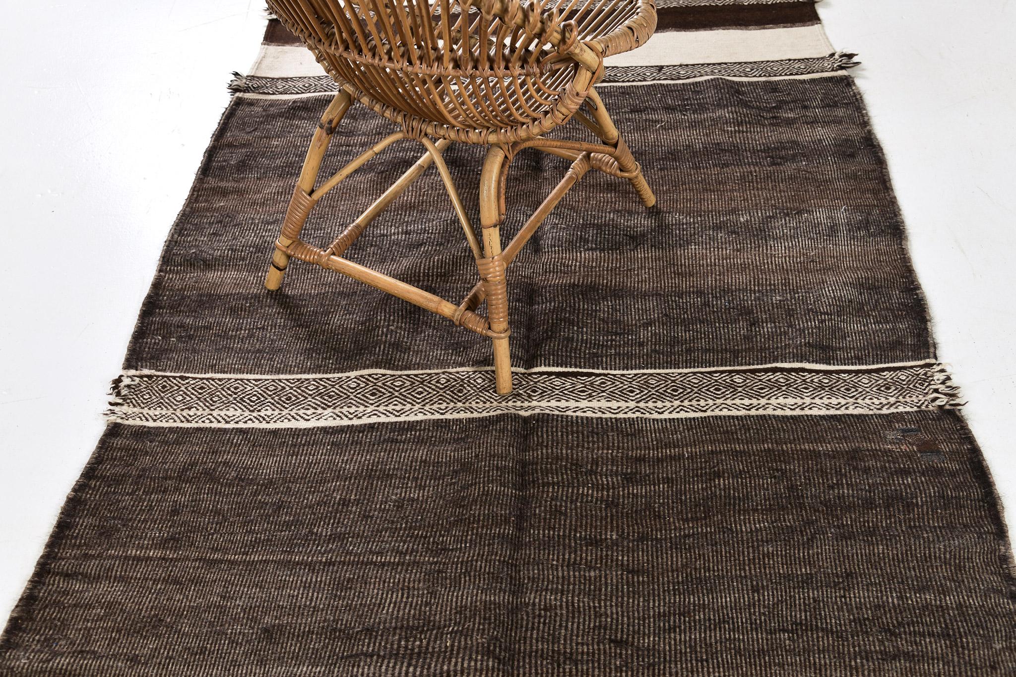Metà XX secolo Kilim marocchino vintage della tribù berbera dell'Alto Atlante in vendita