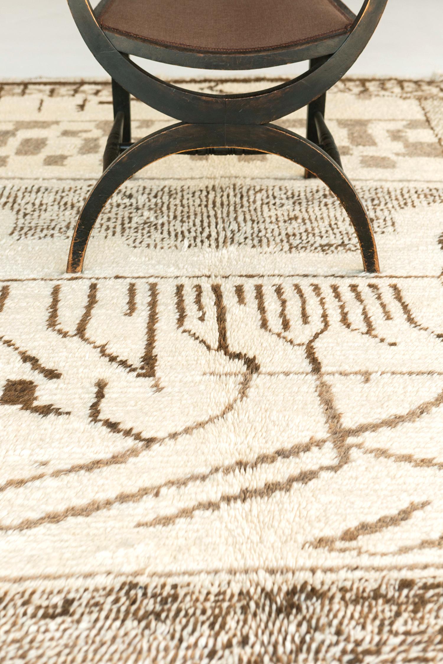 Wool Vintage Moroccan High Atlas Tribe Rug Atlas Collection For Sale