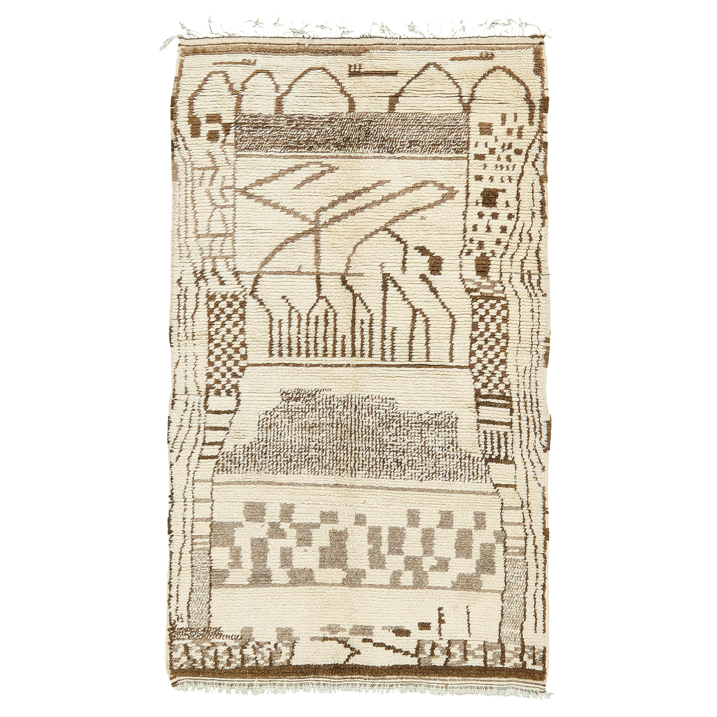Vintage Moroccan High Atlas Tribe Rug Atlas Collection