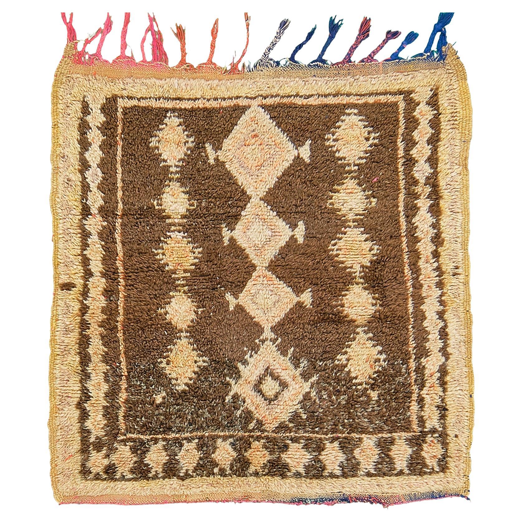 Tapis vintage marocain de la Tribe du Haut Atlas