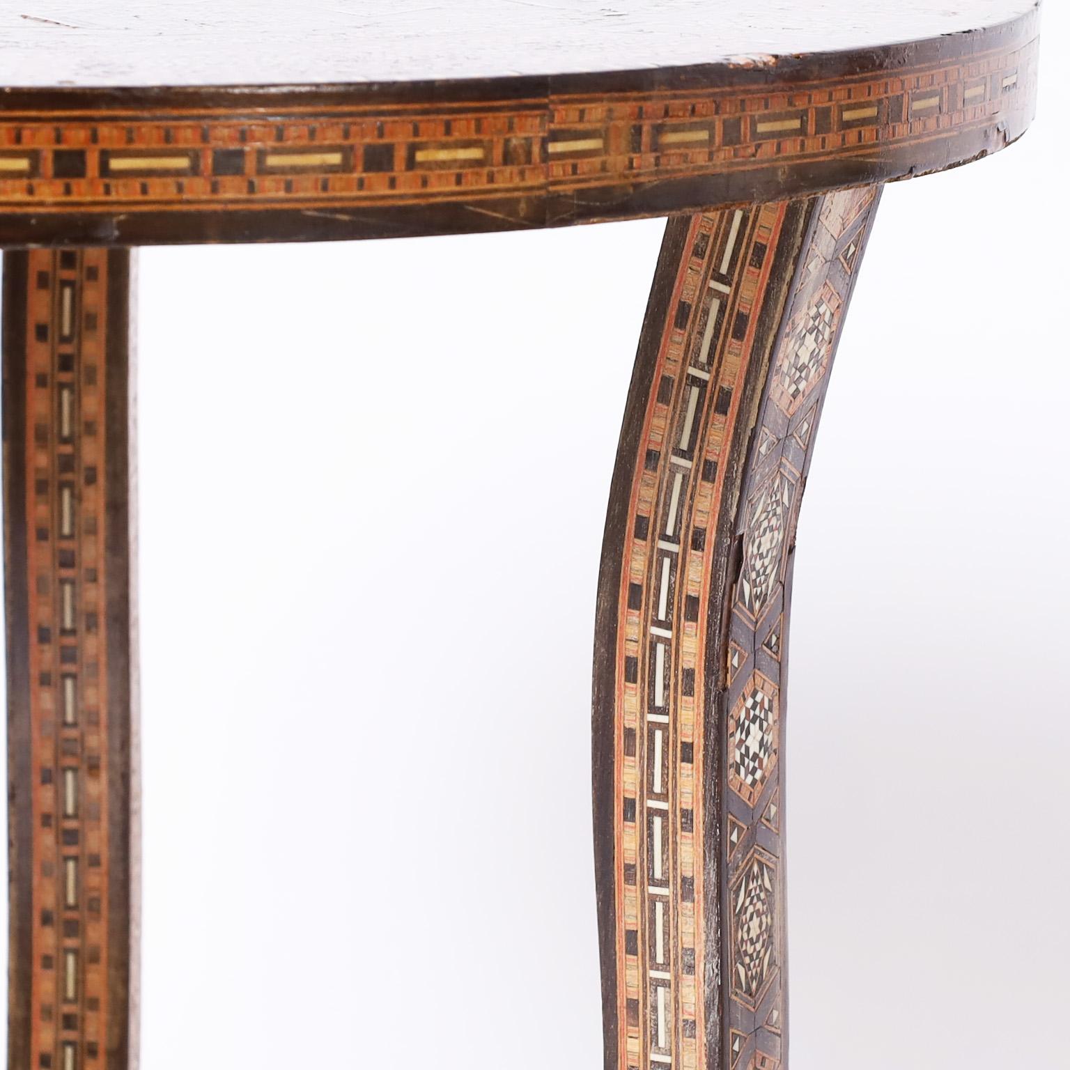 Vintage Moroccan Inlaid Stands or Tables 1