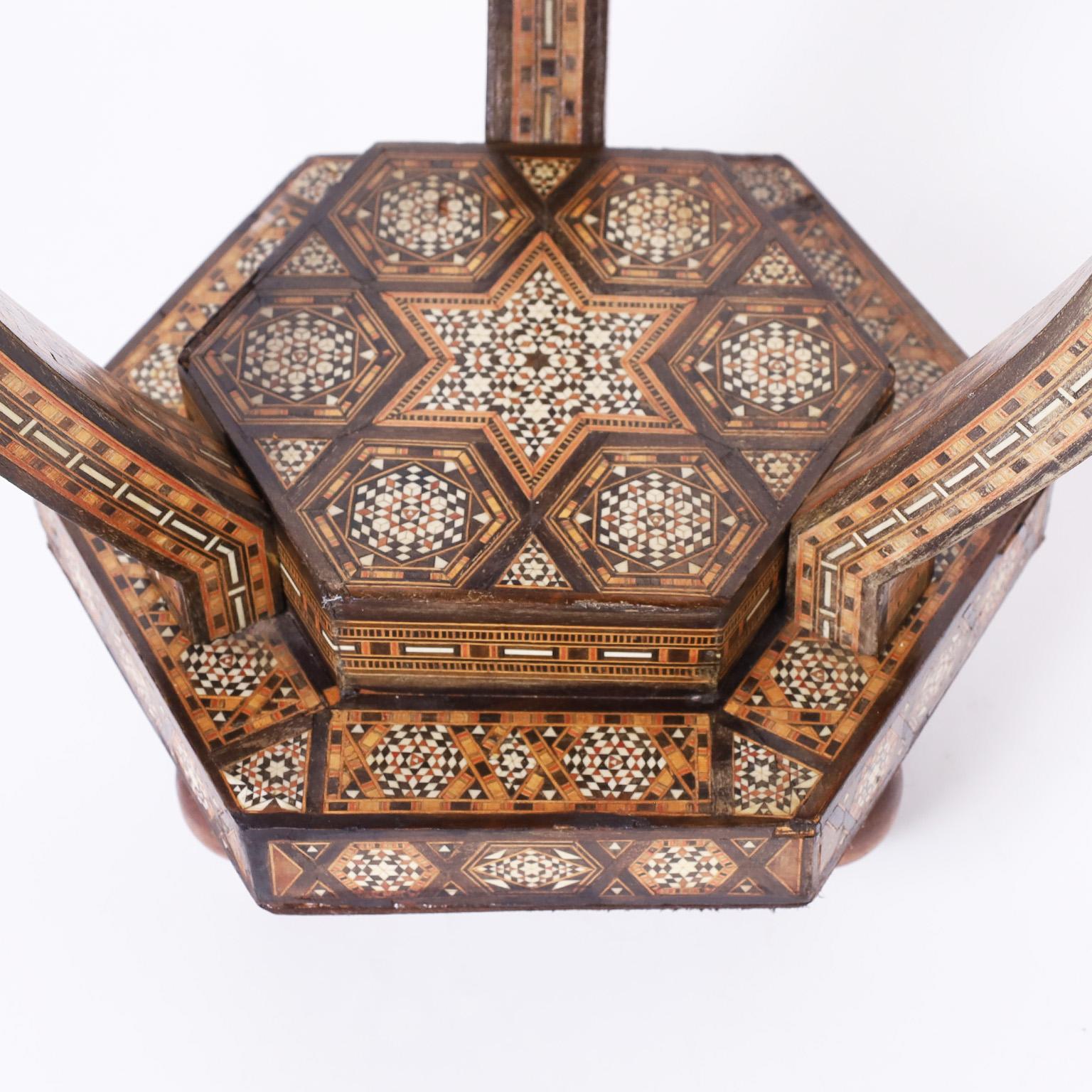 Vintage Moroccan Inlaid Stands or Tables 2