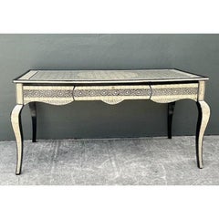 Vintage Moroccan Inlay Writing Desk