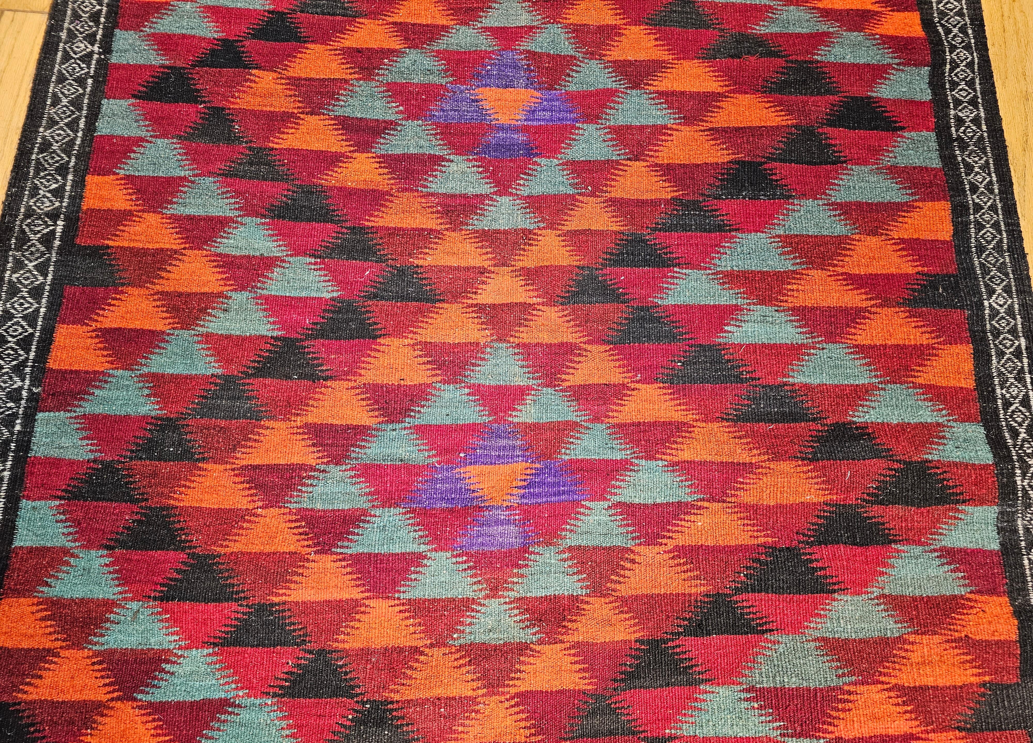 Kilim marroquí vintage Tejido a mano en venta