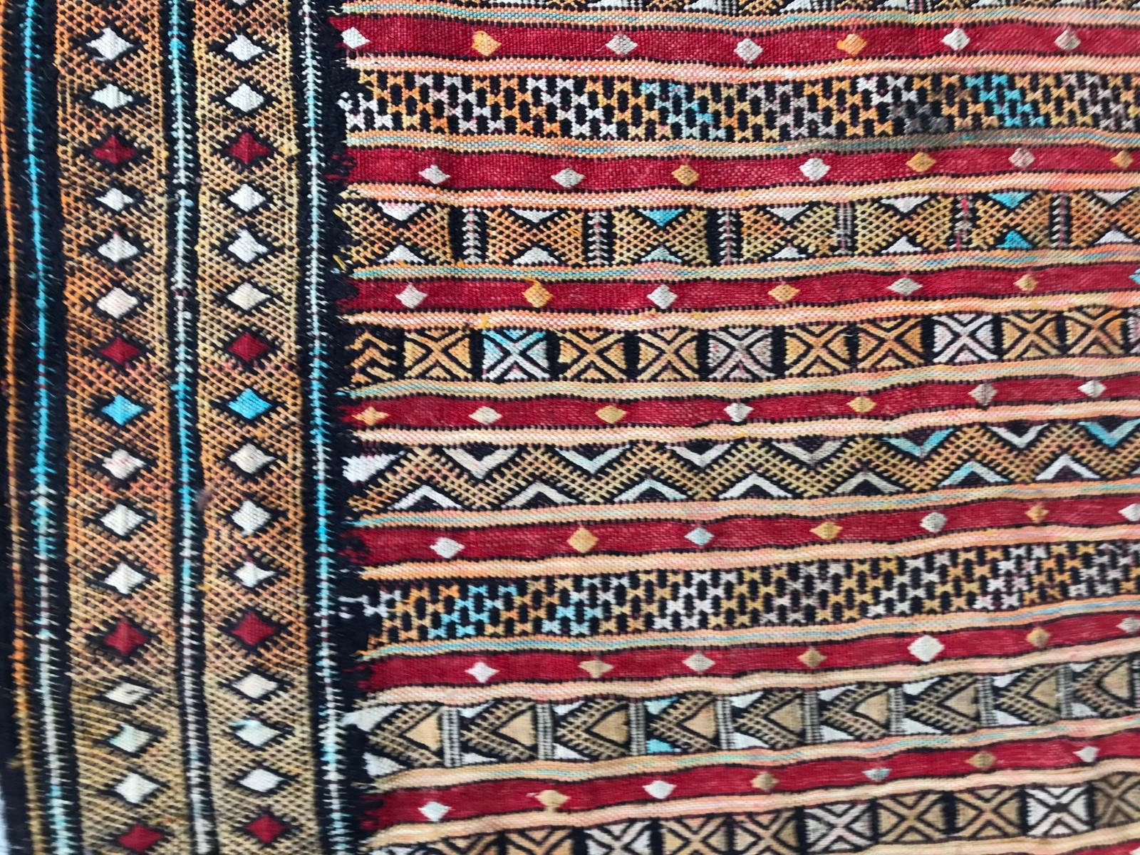 Vintage Moroccan Kilim In Good Condition In Saint Ouen, FR