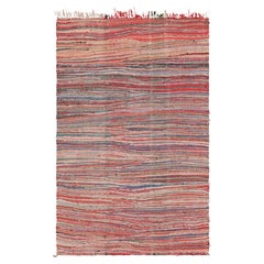 Tapis Kilim marocain vintage à rayures polychromes, de Rug & Kilim