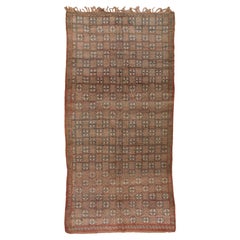 Vintage Moroccan Lattice Tribal Rug
