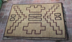 Marokkanischer Tuareg-Teppich aus Leder, Nordafrika, Vintage