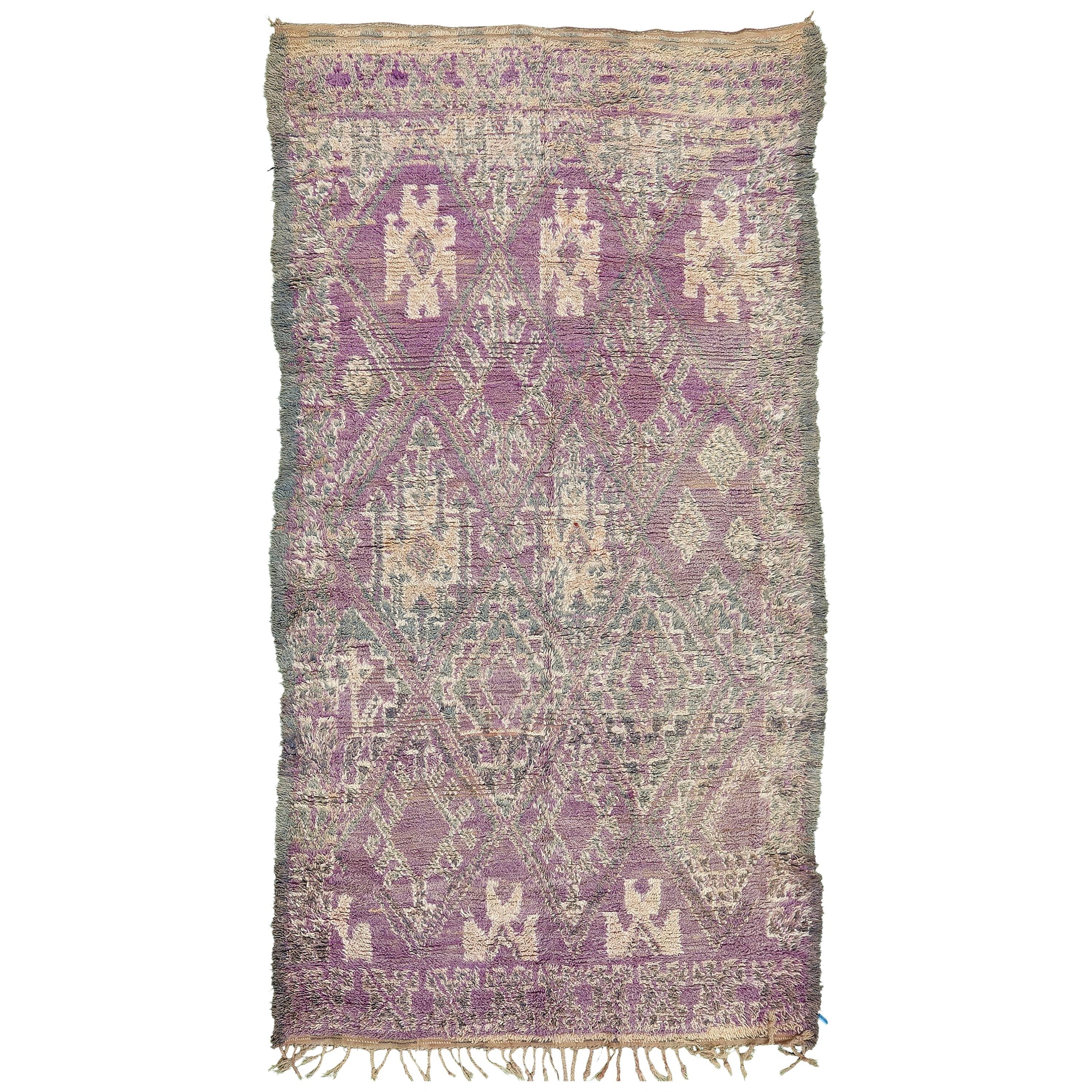 Tapis berbère marocain vintage de la tribu MGuild