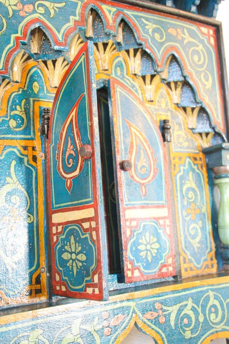 Miroir marocain vintage en forme de fenêtre mauresque 5