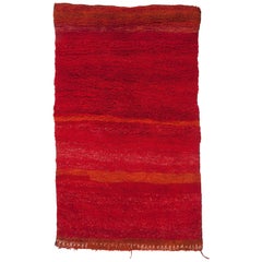 Vintage Moroccan Mrirt Berber Rug, Unicolor