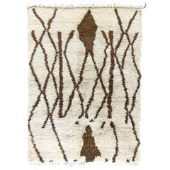 Vintage Moroccan Mrirt Berber Tribe Rug