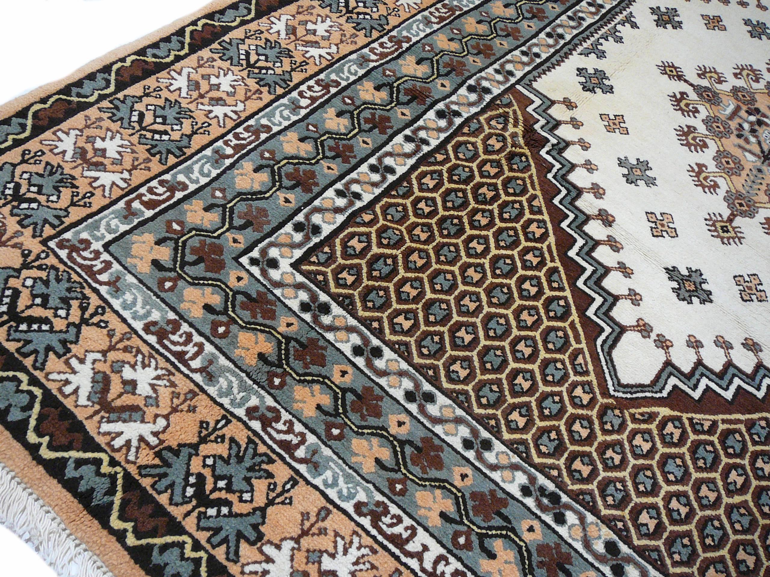 Moroccan Vintage moroccan north african berber rug For Sale