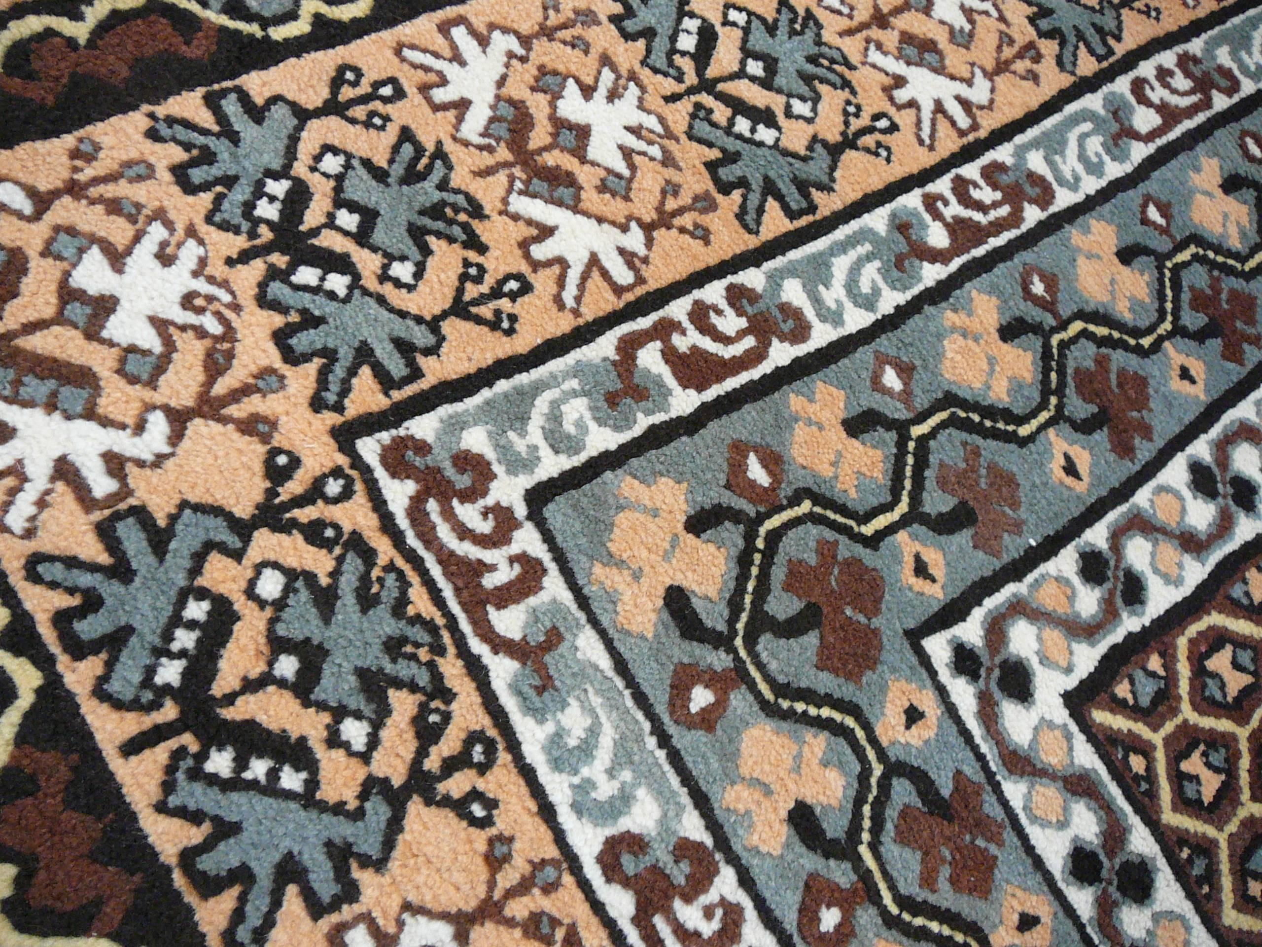Late 20th Century Vintage moroccan north african berber rug For Sale