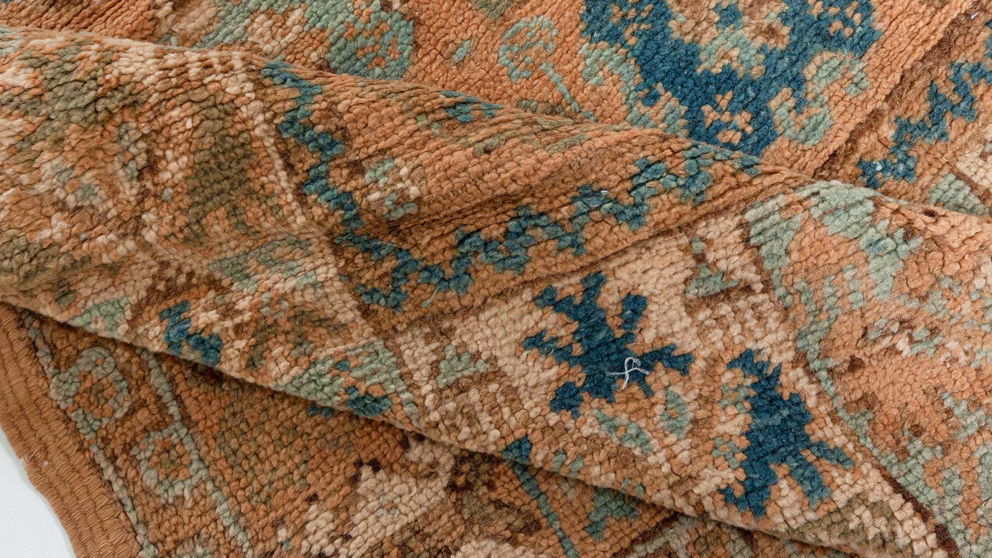 Vintage Moroccan orange and blue carpet
Size: 10'0
